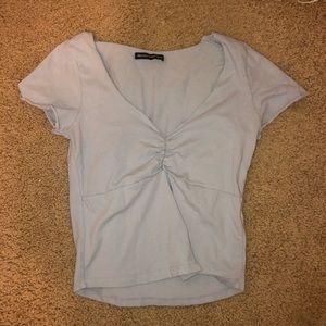 baby blue brandy melville crop top!